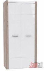komoda dub nelson/bílá lesk 85x131x41 4 990 Kč