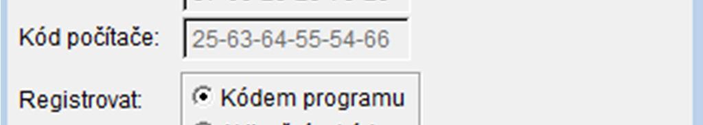 Aktivace programu automaticky zaregistruje na každém počítači.