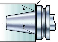 držáku. PLUS kontakt Konvenční Mezera Ø 100 Ø 69.85 Kužel vřetene PLUS Konvenční MAS T50 Ø 100 Ø 69.85 MAS T40 Ø 63 Ø 44.