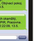 V rámci jedné SMS lze ovládat více sekcí najednou. V tomto případě se za povel přiřazují čísla sekcí. Příklad SMS povelu pro zajištění sekcí 2 a 4.