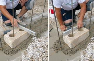 Po vyzrátí betonu aplikujeme tekutou hydroizolační stěrku podle pokynů výrobce.