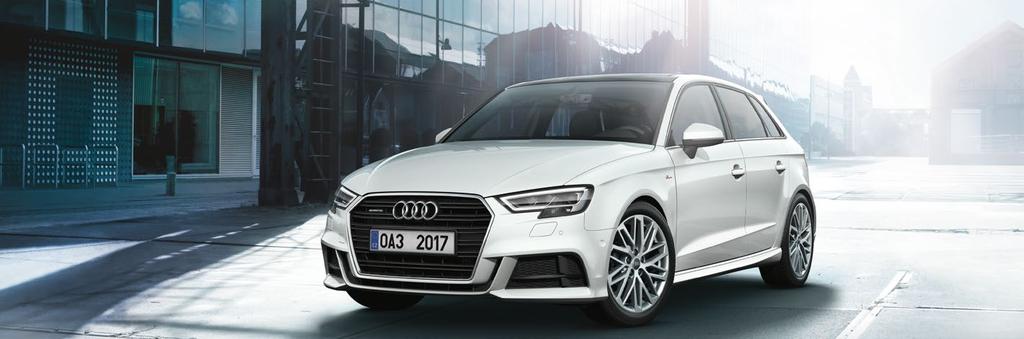 Audi A3 Sportback Akční paket Lifestyle se zvýhodněním až 75 900 Kč Akční paket Sport se zvýhodněním 50 000 Kč + + Corporate bonus * 47 000 Kč = Celkové zvýhodnění až 172 900 Kč s financováním od