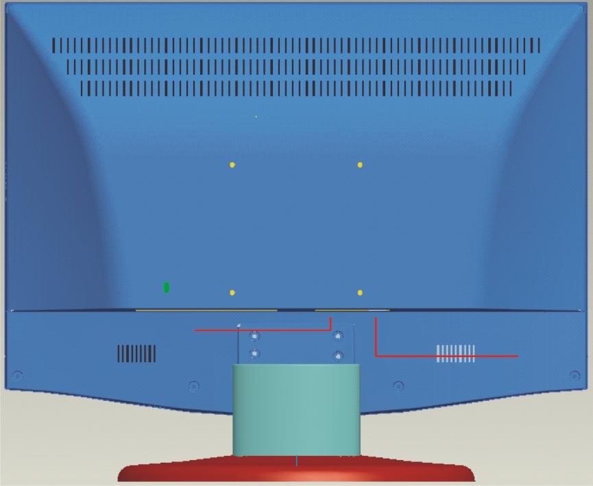 2. Instalace monitoru Před instalací monitoru doporučení. vezměte v úvahu následující Umístění Pro umístění monitoru zvolte místo, které nejméně odráží světlo. Obecně existuje vhodný úhel vůči oknu.