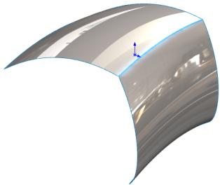 Díly a prvky 1. Otevřete soubor instalační_složka\samples\whatsnew\parts\ c2edgefillet.sldprt. 2. Vyberte zobrazenou hranu. 3.