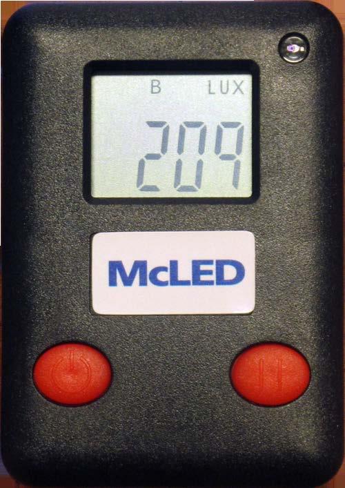 Instrukce: Luxmetr je navržen pro měření intenzity osvětlení ve vnitřních prostorách v rozsahu do