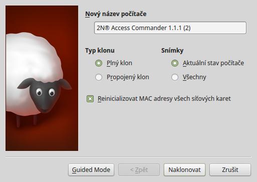 "Reinicializovat MAC.