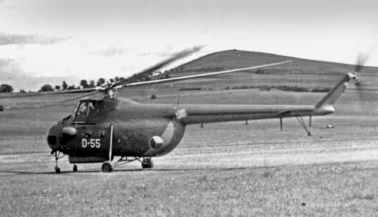 1951 1968 Vrtulník Mi-4 se znaky příslušnosti D-56 z výzbroje 1.