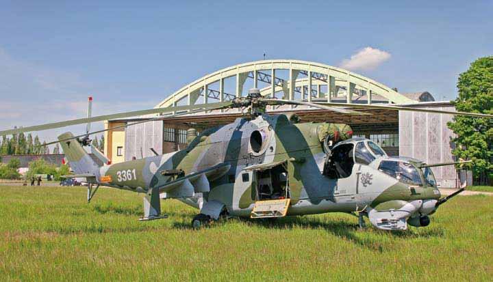 2004 2009 Vrtulník Mi-24V s evidenčním číslem 3361