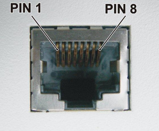 Konektory modemu Tab. 3.4: Zapojení konektoru pro Ethernet ke kabelu.