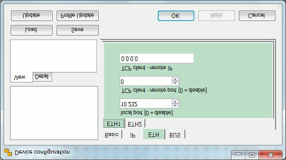 a Příklad komunikace po TCP pro systém PERIDECT v aplikaci SIMULand IP: 10.