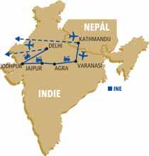 Velká cesta Nepálem a Indií Kathmandu Patan Bhadgaon (Bhaktapur) fakultativně letecký výlet k Mt.