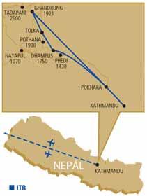 Trekking v Nepálu Kathmandu Pokhara Ghandrung Tolka Dhampus Pokhara Kathmandu > NEPÁL jezero Phewa Tal > NOVINKA V NABÍDCE > PLNÁ PENZE V CENĚ průvodce FIRO-tour vhodné pro skupiny 1.