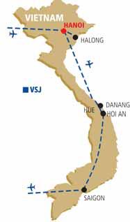 Grand tour Vietnamem od severu k jihu s plavbou po Halong Bay > VIETNAM Hanoi Halong Hue Danang Hoi An Saigon Cu Chi Mekong > V CENĚ ZÁJEZDU PLAVBA A NOCLEH NA LODI V HALONG BAY 1.