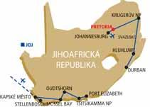 > JIHOAFRICKÁ REPUBLIKA Velký okruh Jihoafrickou republikou Johannesburg Mpumalanga Krugerův NP Svazijsko Hluhluwe Umfolozi St.