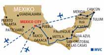 > MEXIKO Velká cesta Mexikem Mexico City Teotihuacan Puebla Oaxaca Tichý oceán - Puerto Angel San Cristobal de las Casas Aqua Azul Palenque Yucatán Tulum Chichén Itzá > OBLÍBENÝ PROGRAM > ODLET Z