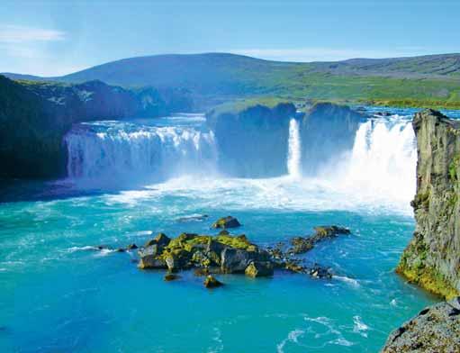 > ISLAND Islandská mozaika s Janem Burianem - letecké víkendy Keflavík Deildartunguhver Hraunfossar Barnafoss Borgarfjördur Grábrók Pingeyrar Glaumbaer Akureyri Mývatn Godafoss Skútustadir