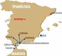 > ŠPANĚLSKO Poznáváme Andalusii Malaga Sevilla Cordoba Gibraltar Granada Maroko > HVĚZDICOVÝ TYP ZÁJEZDU PRO VÁŠ VĚTŠÍ KOMFORT. Podrobnosti na str. 14 1.
