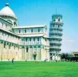 Florencie, Pisa, Lucca - prodloužené letecké víkendy > ITÁLIE 1. den: odlet zprahy do italského města Pisa. Odpolední nebo večerní procházka.
