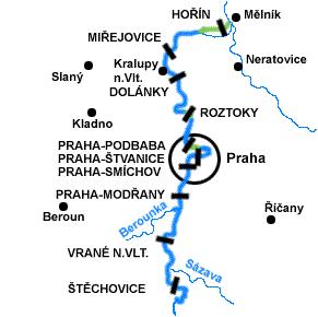 Rašínovo nábřeží Slapy. Patří sem i krátké projížďky u Karlova mostu či dlouhé projížďky na trase přístaviště Štvanice Vyšehrad.