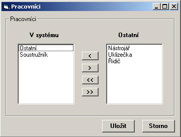 První oblast: Aby bylo možné vytvářet databázi identifikovaných rizik, je nejprve nutné naplnit tzv. číselníky, tj. seznamy, které bude uživatel při definování rizik opakovaně potřebovat.