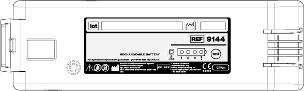 Část 2: Jak začít DOBÍJECÍ BATERIE Dobíjecí baterie (číslo dílu 2023489-001) a nabíječka (P/N 2023490-001) jsou příslušenství Responder AED Pro, které se prodává samostatně.