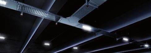 Kapitola 3 Vnitřní systém ochrany před bleskem Obr.3.29: LED diodový osvětlovací systém v parkovací garáži 3.2.4.