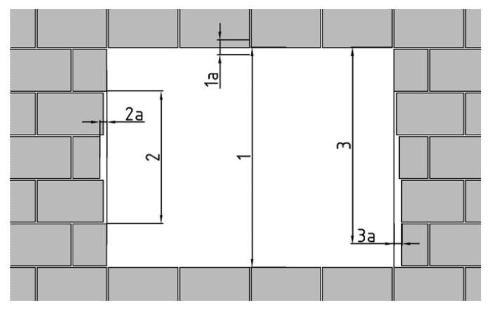 5.1.2 Geometrická přesnost stavebního otvoru Dle normy ČSN 74 6077 musí být otvor pro zabudování okna a vnějších dveří proveden v požadované přesnosti s ohledem na polohu a způsob zabudování okna