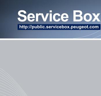 ! Na internetovém portálu SERVICE BOX umožňuje PEUGEOT bezplatné a snadné konzultování dokumentace k vozidlu on-line.
