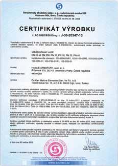 HAWLE ARMATURY, spol. s r.o. VÁŠ DODAVATEL KVALITNÍCH ARMATUR Společnost HAWLE ARMATURY Je certifikována v systému ISO 9001 a ISO 14001.