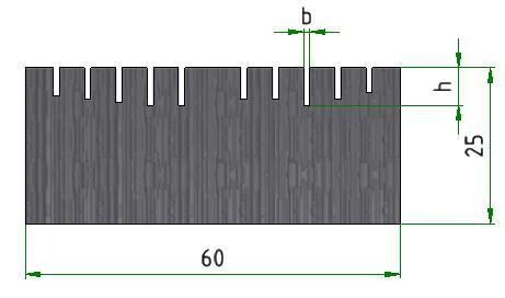 Šířka drážky b (µm) Hloubka drážky h (µm) UTB ve Zlíně, Fakulta technologická 72 všech použitých výkonů a rychlostí. Identickým způsobem se měřily i šířky.