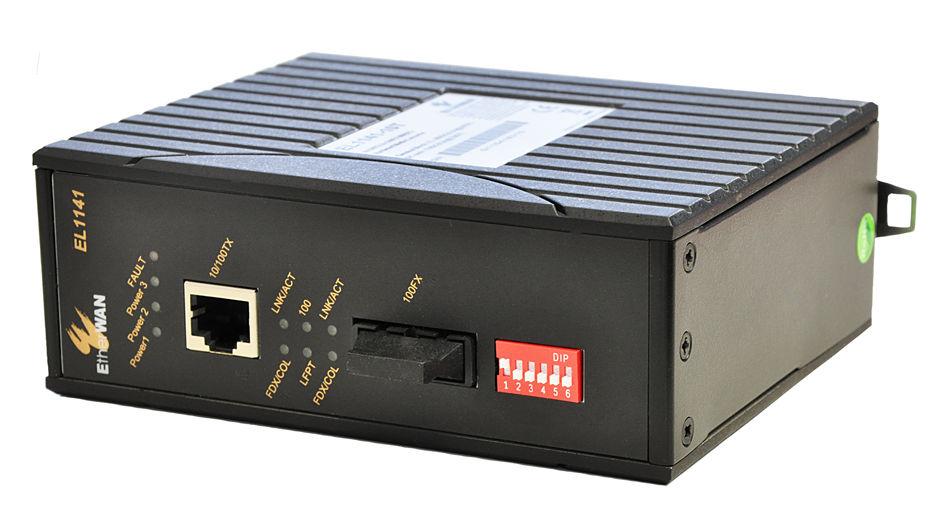 66 Modlární ústředna EPS FPA-5000 Networking Devices 1 Převodník médií Vlastnosti Konfigrace prostřednictvím dvopolohových mikropřepínačů DIP pro fnkci překonání porchy spojení, alarm přeršení