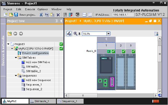 Logické testy s integrovanou simulací v rámci dodávky TIA Portal HMI simulace jako nedílná součást TIA Portal HMI Simulation in the TIA Portal PLCSIM in the TIA Portal PLCSIM pro simulaci PLC