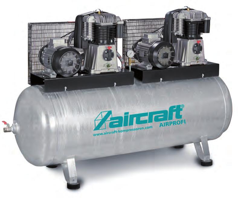 Stacionární kompresory s ležící tlakovou nádobou Airprofi TANDEM Stacionární kompresory se zdvojenými agregáty pro maximální výkon a spolehlivost.