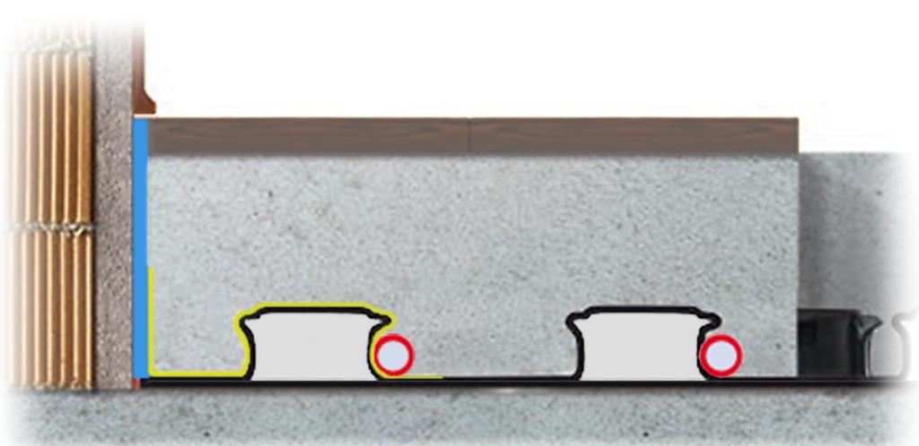 popis jednotlivých položek: systém Immersol izolační deska Immersol polystyrenová odolná fólie o tloušťce 1 mm.