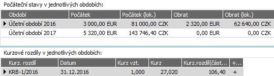 účtu. Otevřete si agendu Bankovní účty v uspořádání dle modulů ze složky Banka, podsložky Banka. Obsahuje záložka Detail účtu vedeného v EUR výpis obdobný následujícímu?