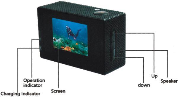 kamera sa zatvára do robustného vodotesného púzdra - na výber video formáty 1080P, 720P, WVG - fotoaparát - rôzne možnosti režimu fotení - ukladanie záznamu do H.