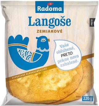 Langoše vyprážané zemiakové, 2*110 g PLU