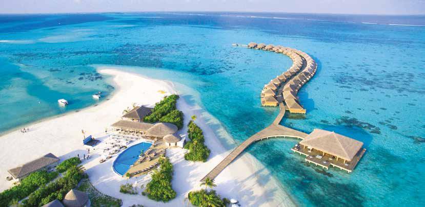 MALEDIVY Cocoon Maldives ***** Cocoon resort se nachází na kouzelném ostrůvku Ookolhufinolhu o rozměrech 600 x 100 metrů v atolu Lhaviyani.