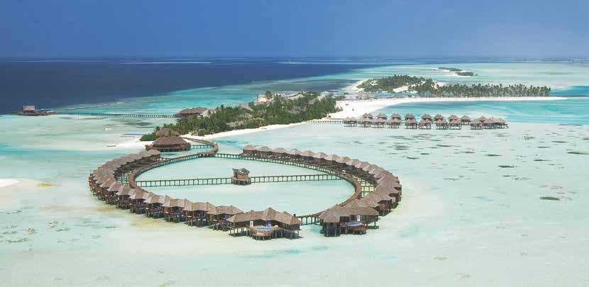 MALEDIVY Olhuveli Beach & Spa Maldives **** Resort Olhuveli se nachází pouhých 34 km od Malé, v Jižním Malé atolu.