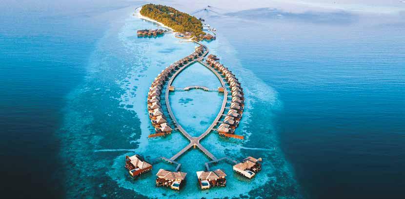 MALEDIVY Lily Beach Resort ***** Nádherný resort Lily Beach se řadí k velmi luxusním pětihvězdičkovým resortům na Maledivách.