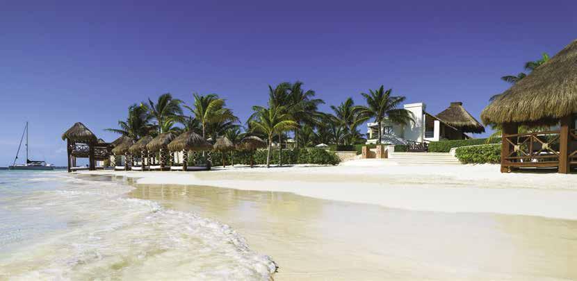 MEXIKO Azul Beach Resort Riviera Maya ***** Nachází se na Mayské riviéře pouhých 20 minut jízdy autem z letiště. Má opravdu nádhernou pláž, díky které se stal naším velmi oblíbeným resortem.
