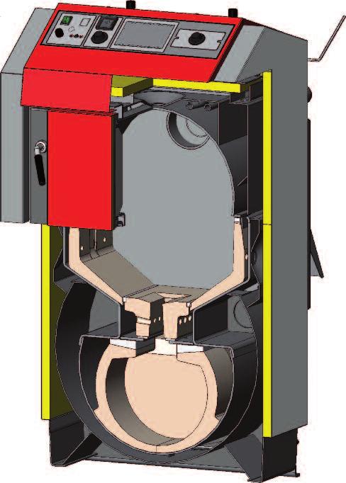 K O T L E N A D Ř E V O ATMOS GENERÁTOR DC 20 GS DC 70 GSX Kotle Generátor se vyznačují speciálním topeništěm, které je z obou stran vyloženo keramickými tvarovkami, ve spodní části opatřené otvory