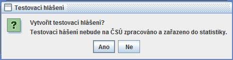 Hlášení se vytvoří jako příloha nové písemnosti, která se odešle na adresu Stat. úřadu.