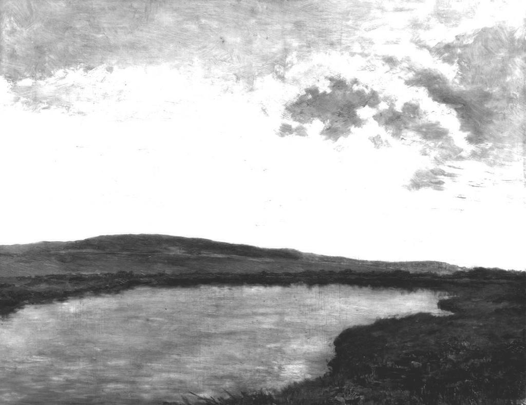 Otakar Lebeda: Rybník Tisý u Třeboně, (1897), olej,