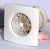 Zehnder Silent Tichý nástěnný a stropní ventilátor 100 mm Axiální ventilátor Rozměry 160 160 V provozu tichý jako šeptání : až o 70 % nižší hlučnost než mají standardní axiální ventilátory Základní