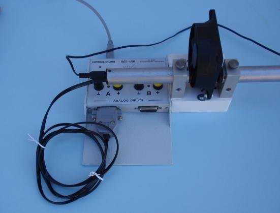 1. Ventilátor počítače, snímač optická závora ISES (obr.