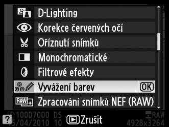 A Vytvoření retušovaných kopií snímků během přehrávání Retušované kopie lze vytvořit také během přehrávání.