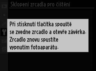 Manuální čištění Není-li možné odstranit cizí objekt z antialiasingového filtru pomocí položky Čištění obrazového snímače (0 284) v menu nastavení, vyčistěte filtr manuálně níže popsaným postupem.