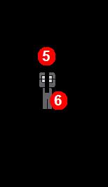 a vysílače 1. Sklon 2. LL (vysílač) 3. Rámeček (přijímač) 4. Tlumení 5.