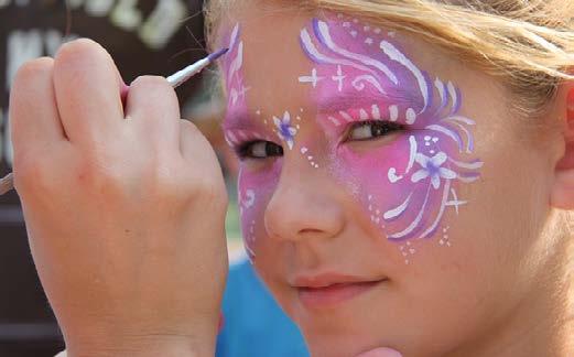 Facepainting a bodypainting Staňte se na chvíli kočkou, tygrem, spidermanem nebo na sobě nechte přistát motýla.